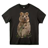Asphalt Quokka Heavy Core Tee - LillyAllenDesigns