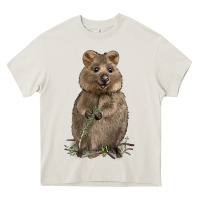 Cream Quokka Heavy Core Tee - LillyAllenDesigns