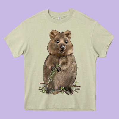 Quokka Heavy Core Tee Designed By Lillyallendesigns