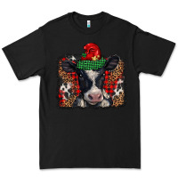 Black christmas black and white baby cow Premium Tee - BarkalooDesign