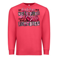Cardinal in october we wear pink and watch football Premium Sweatshirt - FaDigitalArtStudio