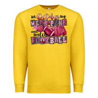 Lemon in october we wear pink and watch football Premium Sweatshirt - FaDigitalArtStudio