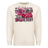 Sandshell in october we wear pink and watch football Premium Sweatshirt - FaDigitalArtStudio