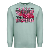 Seafoam in october we wear pink and watch football Premium Sweatshirt - FaDigitalArtStudio