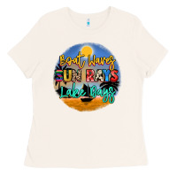 Boat Waves Sun Rays Lake Days Ladies Tee | Teevron