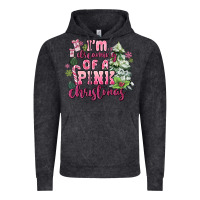 Vintage Black im dreaming of a pink christmas Vintage Hoodie - MaliasSmallBusiness