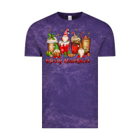 Cloud Purple merry christmas gnomes coffee cups Vintage Tee - MaliasSmallBusiness