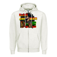 Oatmeal Heather black man are dope Zipper Hoodie - CowGirlArtShop