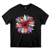 Easter Spring Sunflower Heavy Core Tee | Teevron