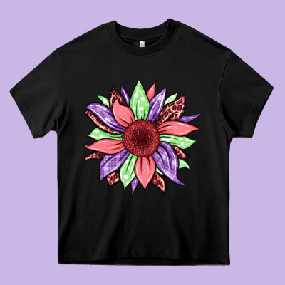 Easter Spring Sunflower Heavy Core Tee Designed By Jasminsmagicworld