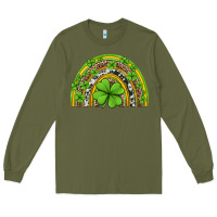 Army Green western st patricks rainbow Long Sleeve Tee - Jasminsmagicworld