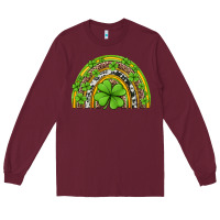 Burgundy western st patricks rainbow Long Sleeve Tee - Jasminsmagicworld