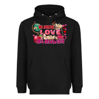 Black Valentine's Day teach love inspire Heavyweight Hoodie - FaDigitalArtStudio