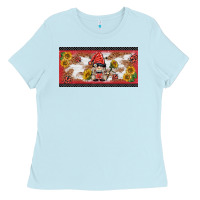 Baby Blue ladybug gnomies license plate template Ladies Tee - BarkalooDesign