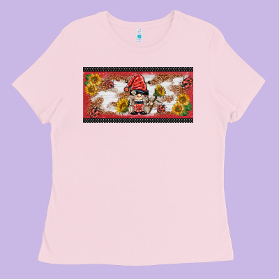 Ladybug Gnomies License Plate Template Ladies Tee Designed By Barkaloodesign