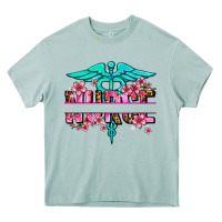 Arona floral nurse preview Heavy Core Tee - AdoDesignShop