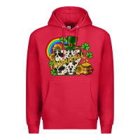 Cardinal Arkansas map St. Patrick's Premium Hoodie - CowGirlArtShop