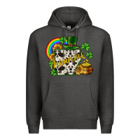 Charcoal Heather Arkansas map St. Patrick's Premium Hoodie - CowGirlArtShop
