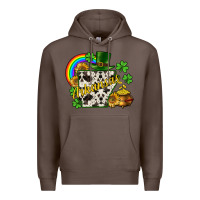Coffee Arkansas map St. Patrick's Premium Hoodie - CowGirlArtShop