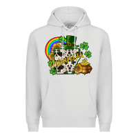 Dove Grey Arkansas map St. Patrick's Premium Hoodie - CowGirlArtShop