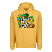Mustard Arkansas map St. Patrick's Premium Hoodie - CowGirlArtShop