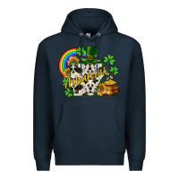 Navy Arkansas map St. Patrick's Premium Hoodie - CowGirlArtShop