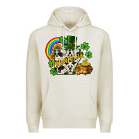 Oatmeal Heather Arkansas map St. Patrick's Premium Hoodie - CowGirlArtShop