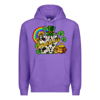 Purple Arkansas map St. Patrick's Premium Hoodie - CowGirlArtShop