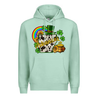 Seafoam Arkansas map St. Patrick's Premium Hoodie - CowGirlArtShop