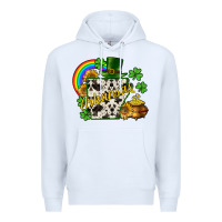 White Arkansas map St. Patrick's Premium Hoodie - CowGirlArtShop