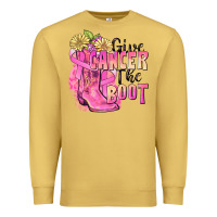 Antique Gold give cancer the boot Premium Sweatshirt - FaDigitalArtStudio