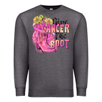 Charcoal Heather give cancer the boot Premium Sweatshirt - FaDigitalArtStudio