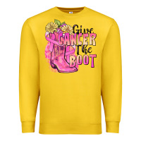 Lemon give cancer the boot Premium Sweatshirt - FaDigitalArtStudio