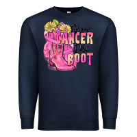 Navy give cancer the boot Premium Sweatshirt - FaDigitalArtStudio