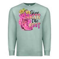 Seafoam give cancer the boot Premium Sweatshirt - FaDigitalArtStudio