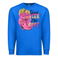 True Royal give cancer the boot Premium Sweatshirt - FaDigitalArtStudio