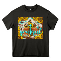 Asphalt grateful cross Heavy Core Tee - BarkalooDesign