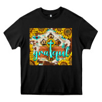 Black grateful cross Heavy Core Tee - BarkalooDesign