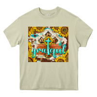 Mossy grateful cross Heavy Core Tee - BarkalooDesign