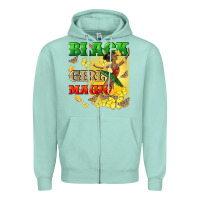 Seafoam black girl magic Zipper Hoodie - CowGirlArtShop