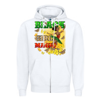 White black girl magic Zipper Hoodie - CowGirlArtShop