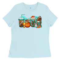 Baby Blue American football coffee Ladies Tee - Jasminsmagicworld