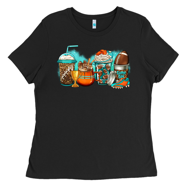 American Football Coffee Ladies Tee by Jasminsmagicworld | Teevron