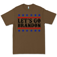 Cacao Let's Go Brandon American Flag Premium Tee - Jasminsmagicworld