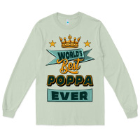 Matcha world's best poppa ever Long Sleeve Tee - Jasminsmagicworld