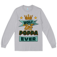 Moon Dust world's best poppa ever Long Sleeve Tee - Jasminsmagicworld