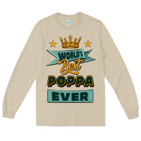Mushroom world's best poppa ever Long Sleeve Tee - Jasminsmagicworld