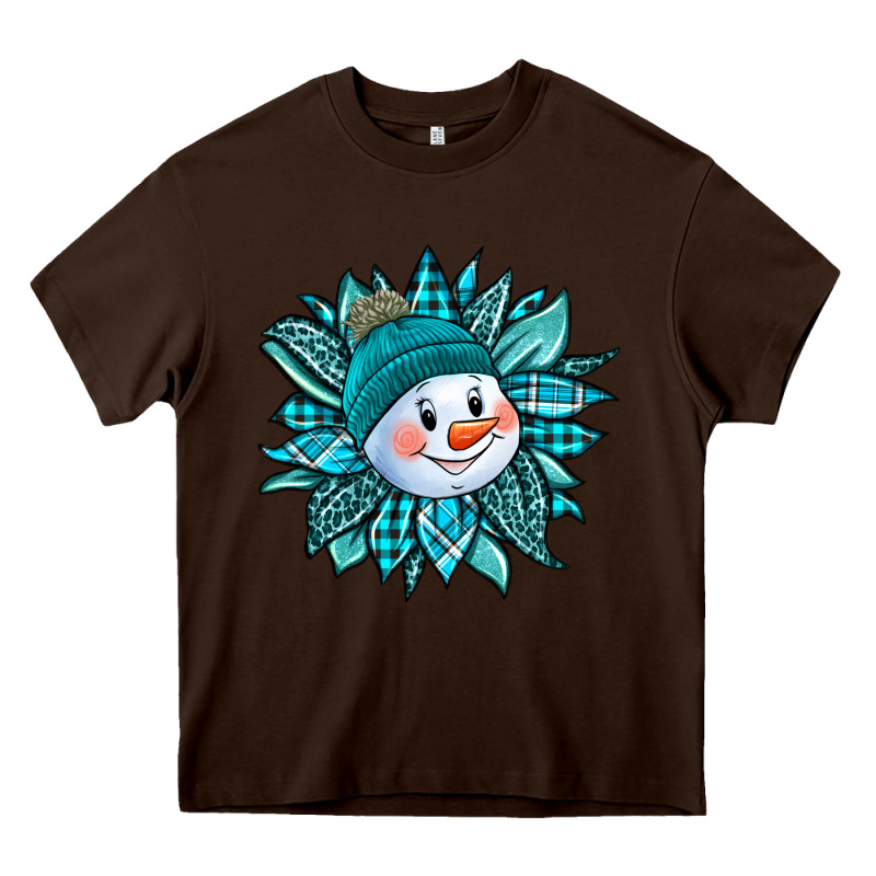Cute Snowman Winter Sunflower Heavy Core Tee by Jasminsmagicworld | Teevron