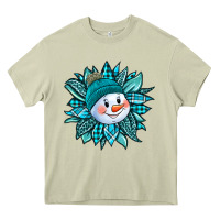 Mossy cute snowman winter sunflower Heavy Core Tee - Jasminsmagicworld