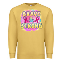 Antique Gold brave and strong cancer Premium Sweatshirt - FaDigitalArtStudio
